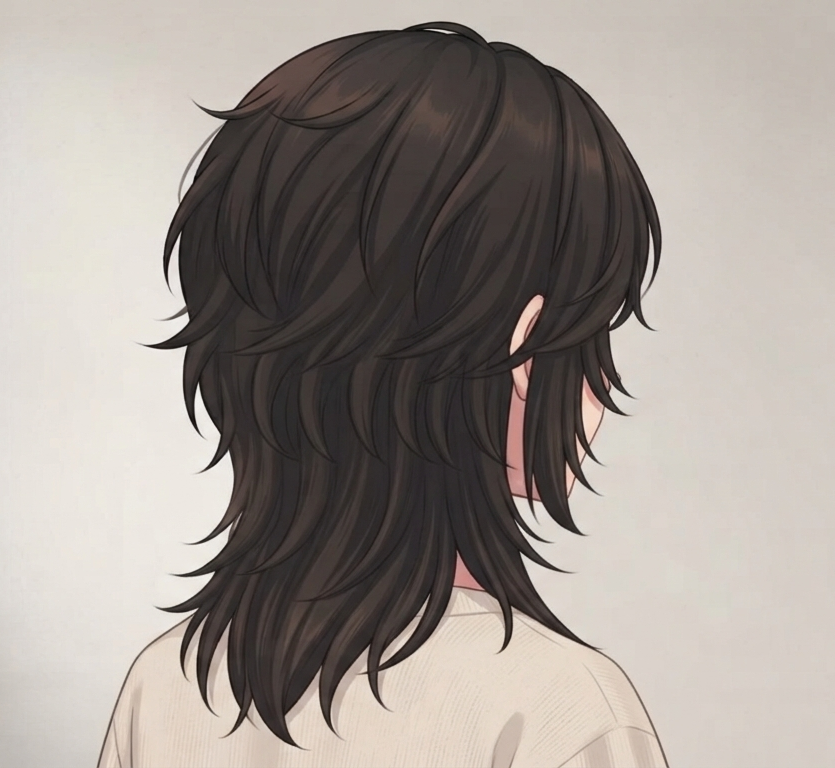 Female · Wolf Cut · Back Right 3/4